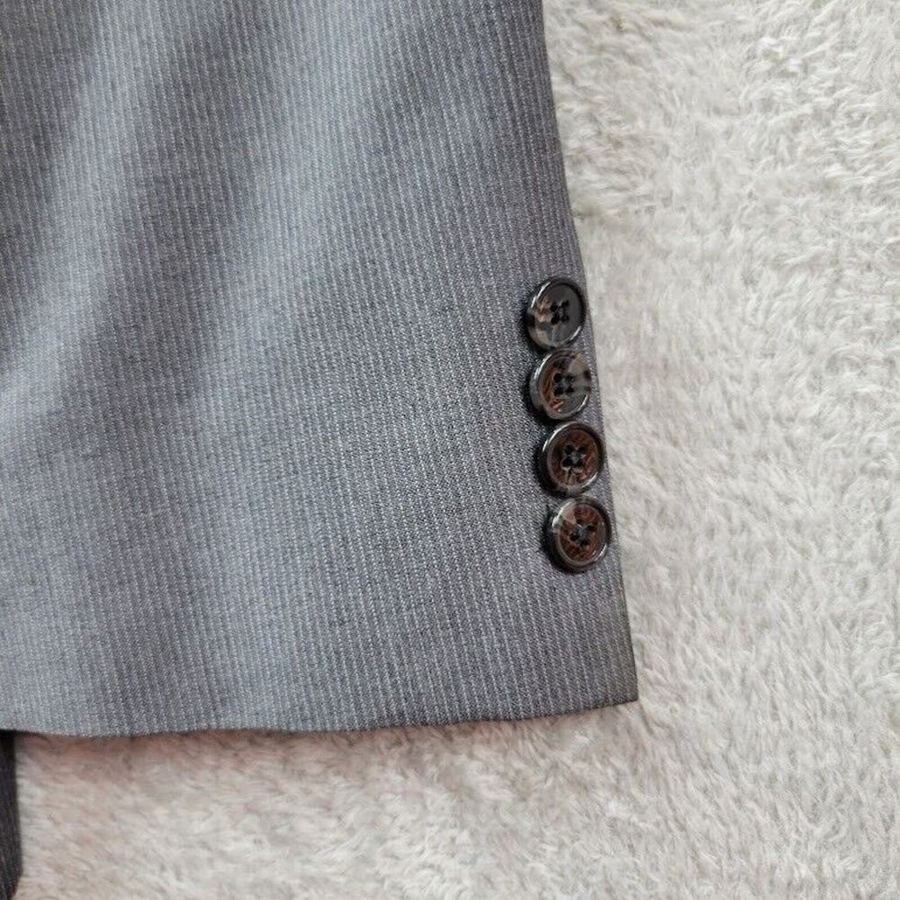 Ermenegildo Zegna Blazer Mens 44R Gray Wool Suit Jacket Casual Saks Fifth Avenue - Picture 10 of 16